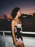 Lauren | Confident Flower Bodycon Cami Dress - HoneyvineDress