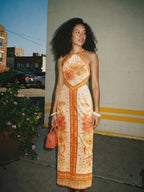 Wanda | Vintage Print Summer Maxi Dress for Women - HoneyvineDress