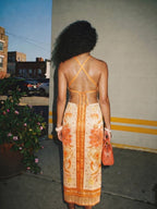 Wanda | Vintage Print Summer Maxi Dress for Women - HoneyvineDress