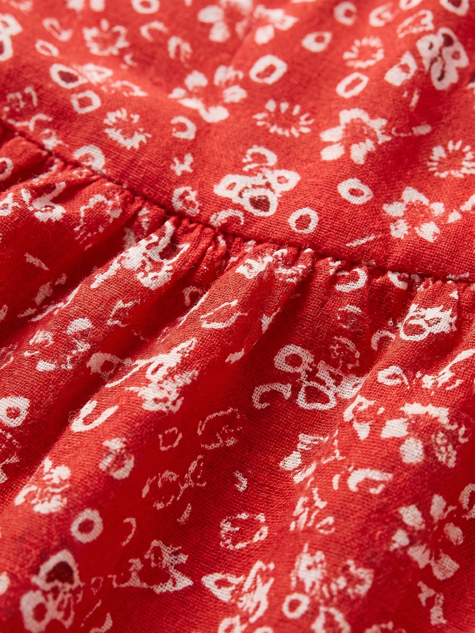 Elizabeth | Red Floral Wrap Mini Dress for Effortless Charm