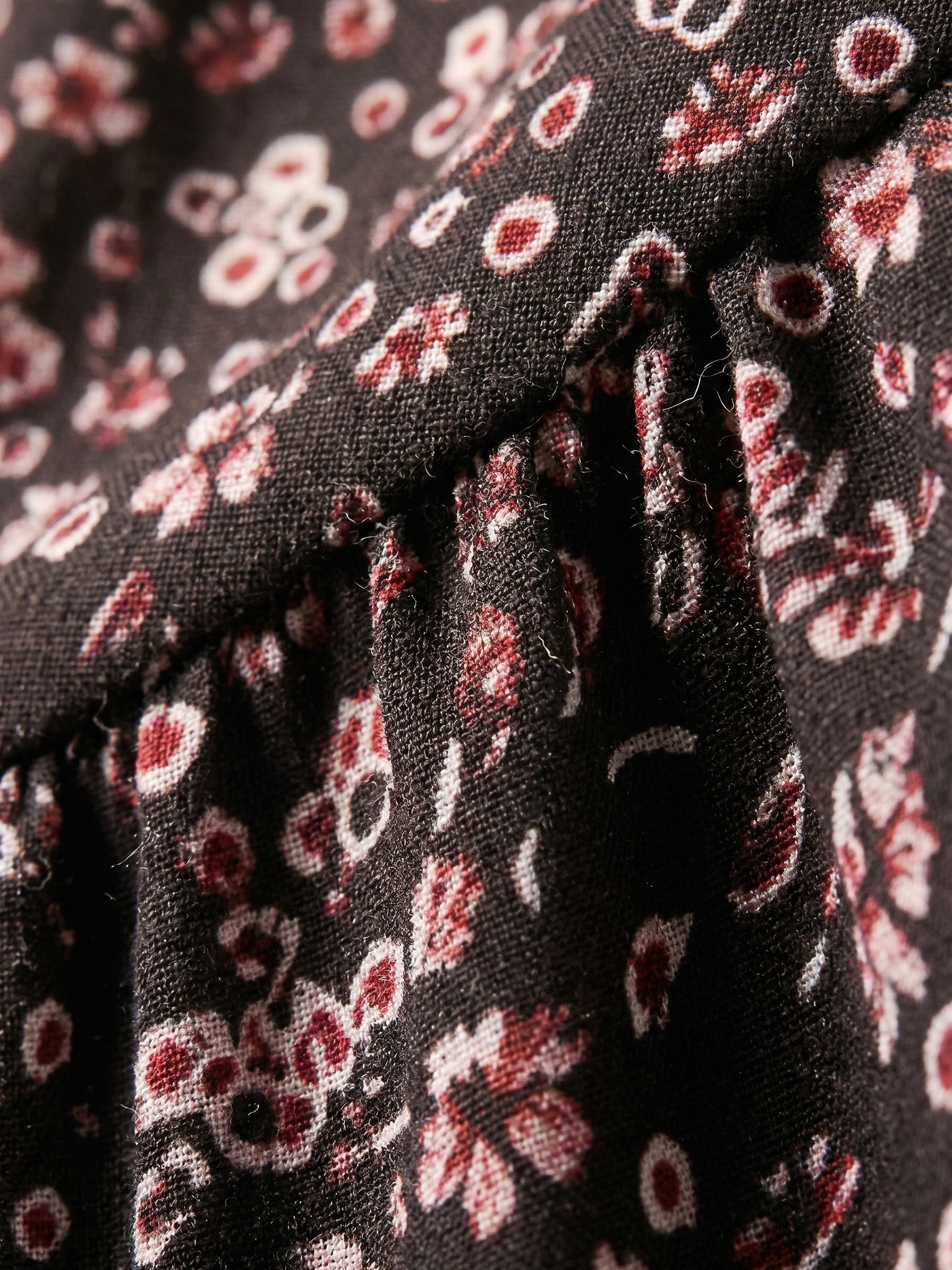 Elizabeth | Red Floral Wrap Mini Dress for Effortless Charm