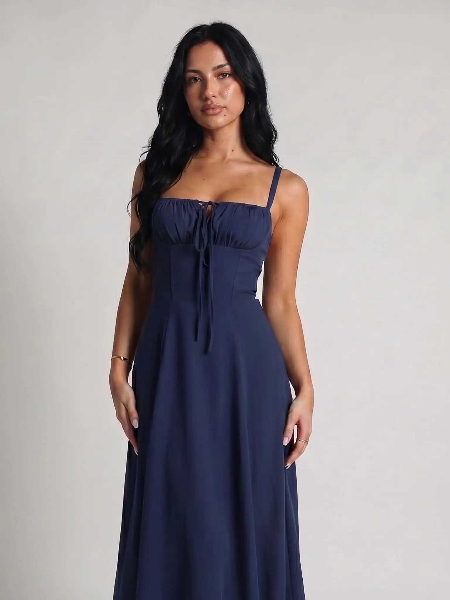 Diane | Relaxed Tie-Strap Summer Midi Dress
