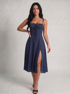 Diane | Relaxed Tie-Strap Summer Midi Dress