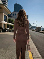 Elona | Timeless Long Sleeve Maxi Sumer Dress - HoneyvineDress