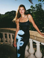 Ellea | Unique Bodycon Maxi Dress with Spaghetti Straps - HoneyvineDress