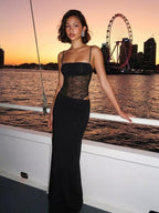 Elara | Iconic Lace Corset Maxi Summer Beach Dress - HoneyvineDress