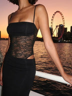 Elara | Iconic Lace Corset Maxi Summer Beach Dress - HoneyvineDress