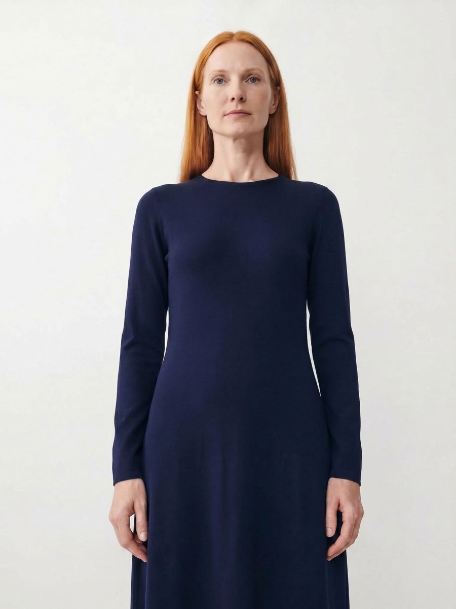 Nancy | Elegant Long Sleeve Maxi Dress - HoneyvineDress