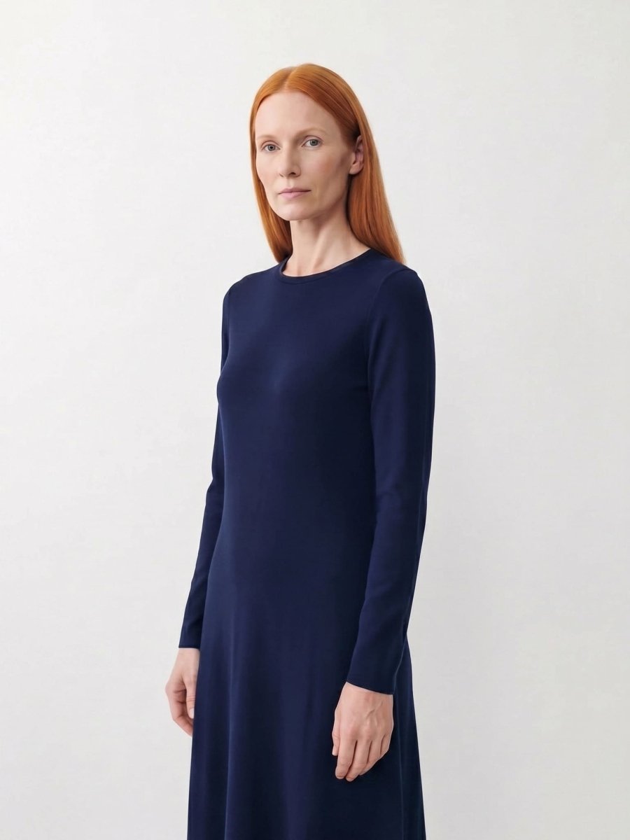 Nancy | Elegant Long Sleeve Maxi Dress - HoneyvineDress