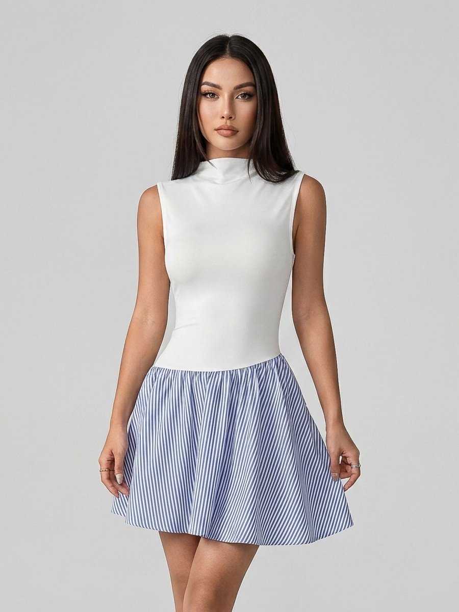 Fiona | Classic Cotton Formal Mini Summer Dress - HoneyvineDress
