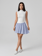 Fiona | Classic Cotton Formal Mini Summer Dress - HoneyvineDress