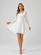 Dorothy | Dreamy Long Sleeve Lace Mini Dress