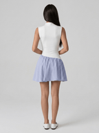 Fiona | Classic Cotton Formal Mini Summer Dress - HoneyvineDress