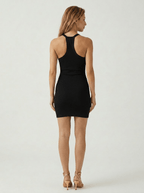 Willow | Racerback Casual Bodycon Mini Dress - HoneyvineDress