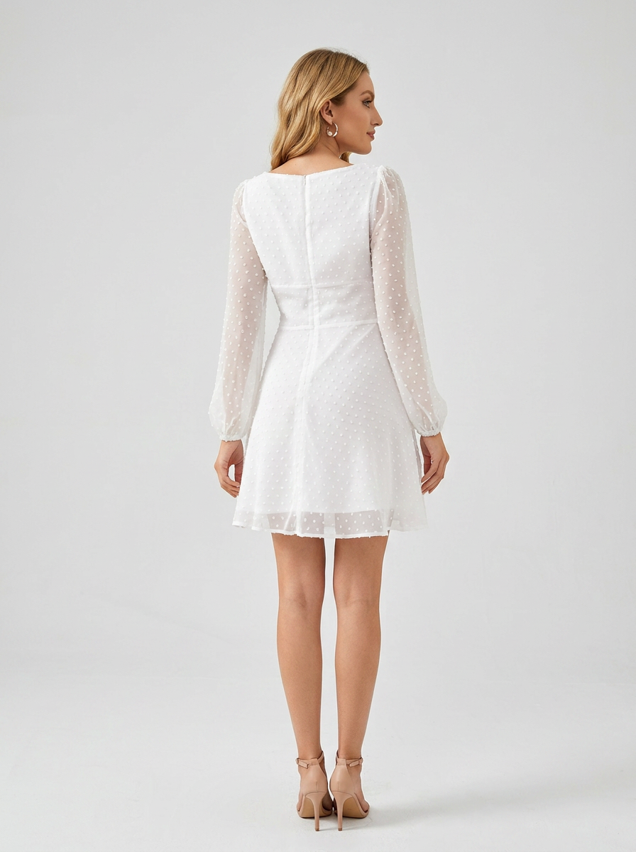 Dorothy | Dreamy Long Sleeve Lace Mini Dress