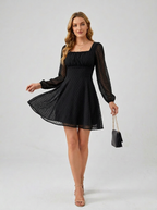 Dorothy | Dreamy Long Sleeve Lace Mini Dress