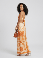 Wanda | Vintage Print Summer Maxi Dress for Women - HoneyvineDress
