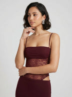 Elara | Iconic Lace Corset Maxi Summer Beach Dress - HoneyvineDress