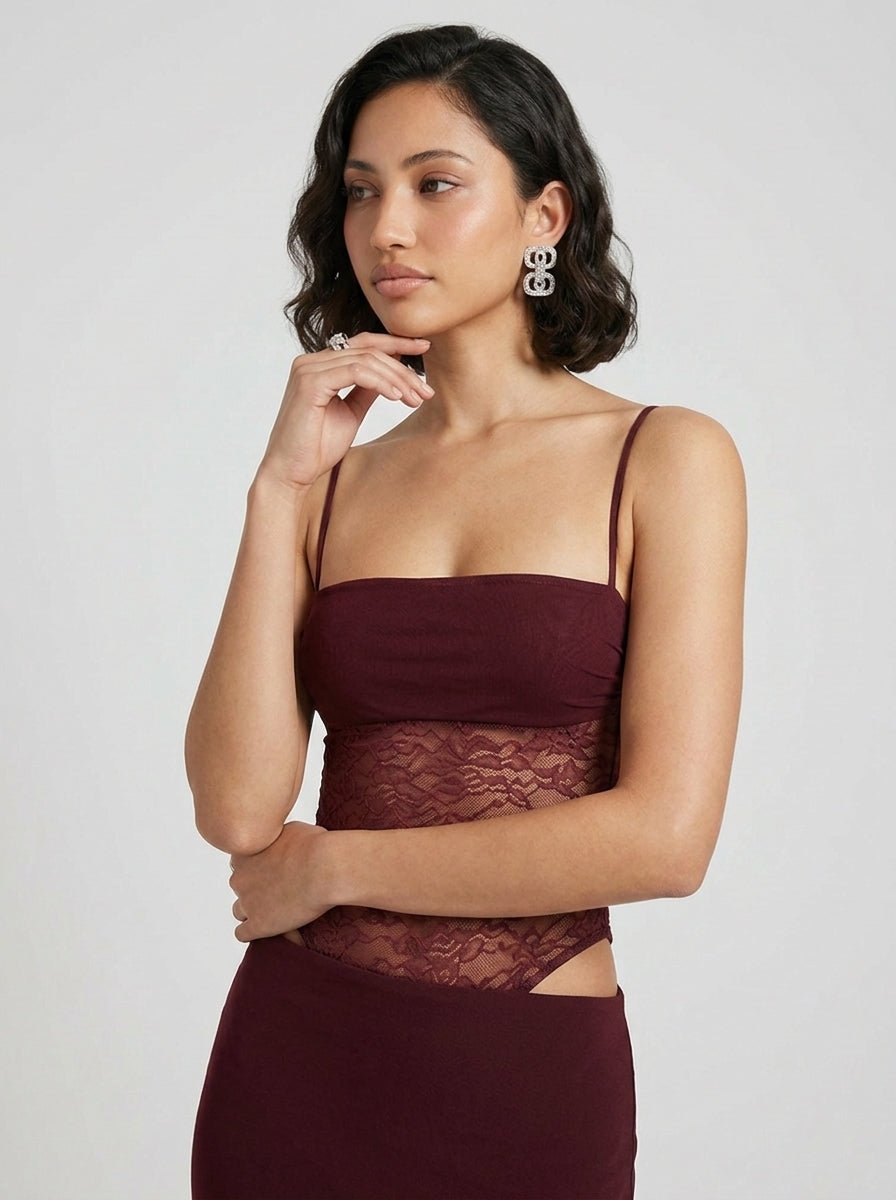 Elara | Iconic Lace Corset Maxi Summer Beach Dress - HoneyvineDress