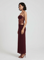 Elara | Iconic Lace Corset Maxi Summer Beach Dress - HoneyvineDress
