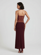 Elara | Iconic Lace Corset Maxi Summer Beach Dress - HoneyvineDress