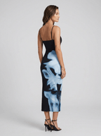 Ellea | Unique Bodycon Maxi Dress with Spaghetti Straps - HoneyvineDress