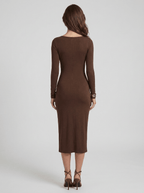 Elona | Timeless Long Sleeve Maxi Sumer Dress - HoneyvineDress