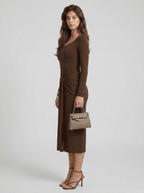 Elona | Timeless Long Sleeve Maxi Sumer Dress - HoneyvineDress