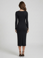 Elona | Timeless Long Sleeve Maxi Sumer Dress - HoneyvineDress