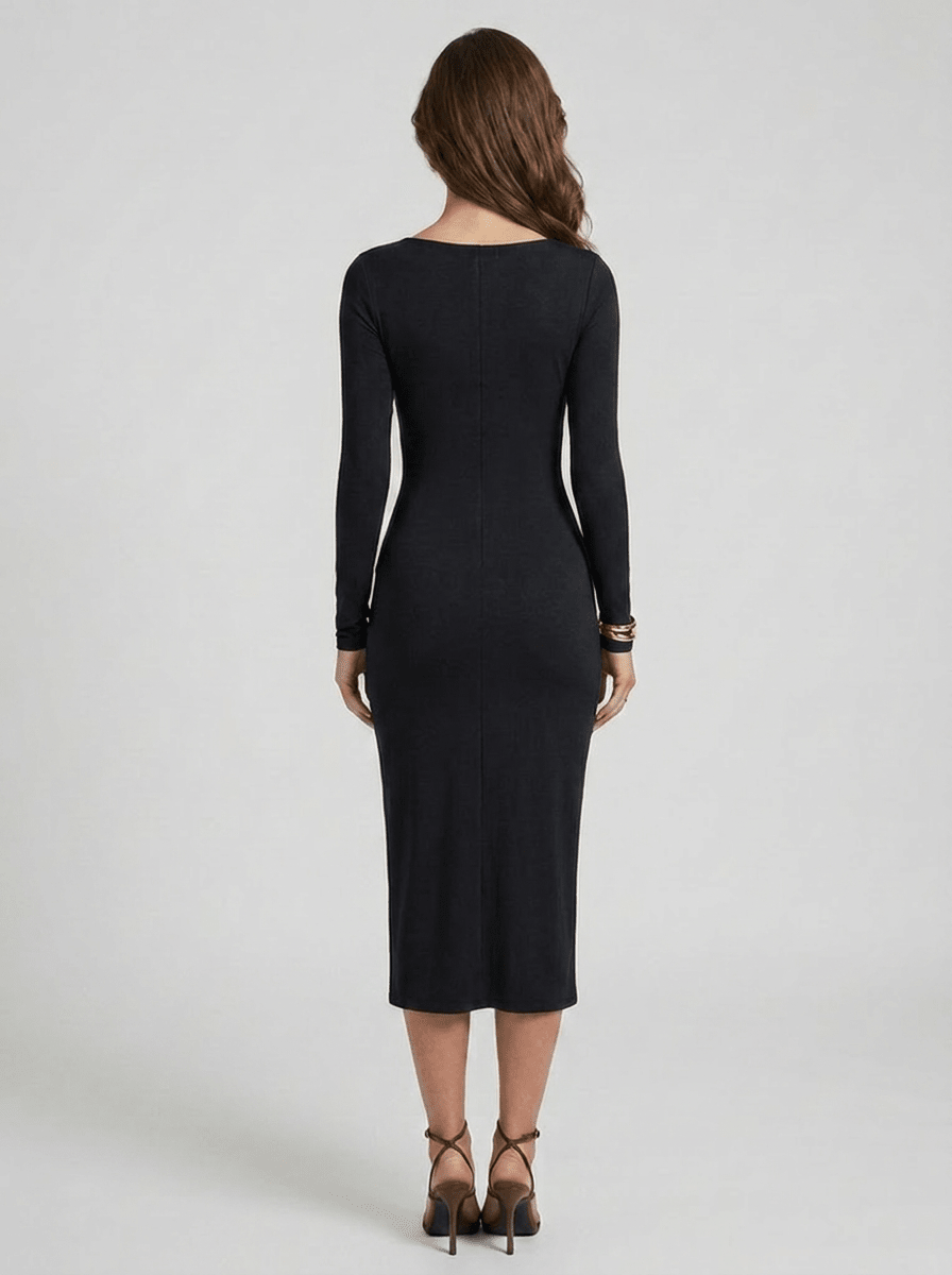 Elona | Timeless Long Sleeve Maxi Sumer Dress - HoneyvineDress