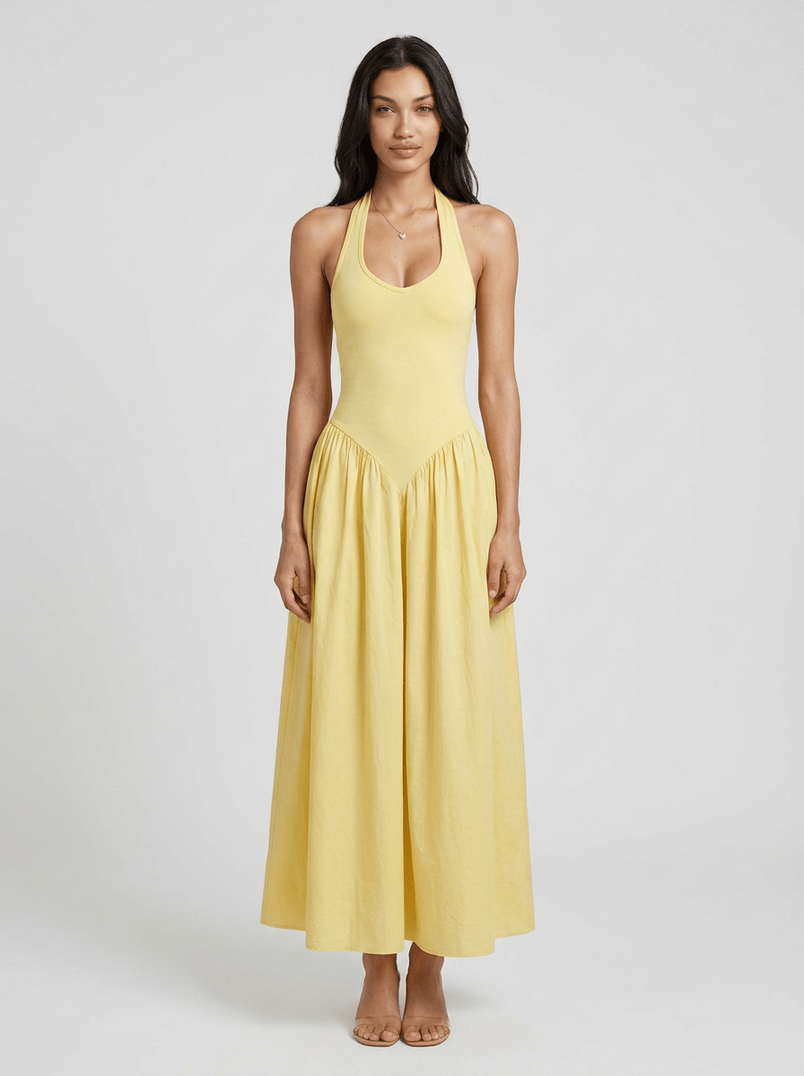 Madison | Luminous Backless Summer Dress - HoneyvineDress