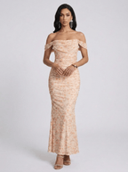 Shirley | Sophisticated Mesh Mermaid Formal Dress - HoneyvineDress