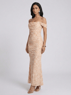Shirley | Sophisticated Mesh Mermaid Formal Dress - HoneyvineDress