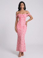 Shirley | Sophisticated Mesh Mermaid Formal Dress - HoneyvineDress