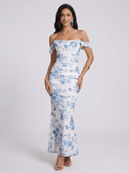 Shirley | Sophisticated Mesh Mermaid Formal Dress - HoneyvineDress