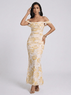 Shirley | Sophisticated Mesh Mermaid Formal Dress - HoneyvineDress