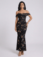 Shirley | Sophisticated Mesh Mermaid Formal Dress - HoneyvineDress