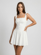Isabelle | Cute Corset Summer Mini Dress - HoneyvineDress