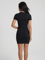 Eleanor | Trendy Short Sleeve Bodycon Mini Dress - HoneyvineDress