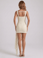 Delilah | Refined Lace Corset Bustier Mini Dress - HoneyvineDress