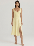 Sienna | Timeless Cotton Corset Summer Cocktail Party Dress - HoneyvineDress