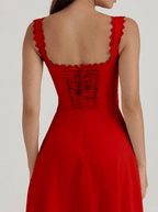 Sienna | Timeless Cotton Corset Summer Cocktail Party Dress - HoneyvineDress