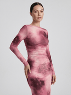Danielle | Luminous Floral Bodycon Midi Dress - HoneyvineDress