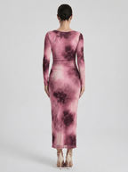 Danielle | Luminous Floral Bodycon Midi Dress - HoneyvineDress