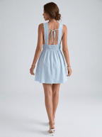 Celeste | Classic Striped Sleeveless Mini Dress - HoneyvineDress