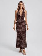 Carla | Timeless Polka Dot Maxi Dress - HoneyvineDress