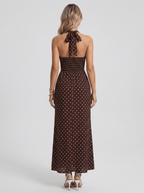 Carla | Timeless Polka Dot Maxi Dress - HoneyvineDress