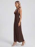 Carla | Timeless Polka Dot Maxi Dress - HoneyvineDress
