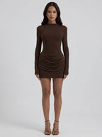Annabella | Iconic Ruched Bodycon Mini Dress - HoneyvineDress