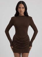 Annabella | Iconic Ruched Bodycon Mini Dress - HoneyvineDress